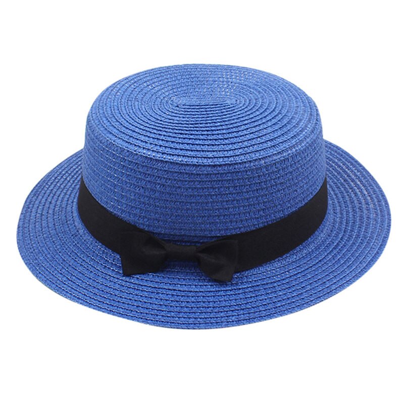 Chapeau d'été pour femmes, casquette unisexe à large bord en laine, ceinture en feutre, haut plat, Fedora, fête, église, Trilby,