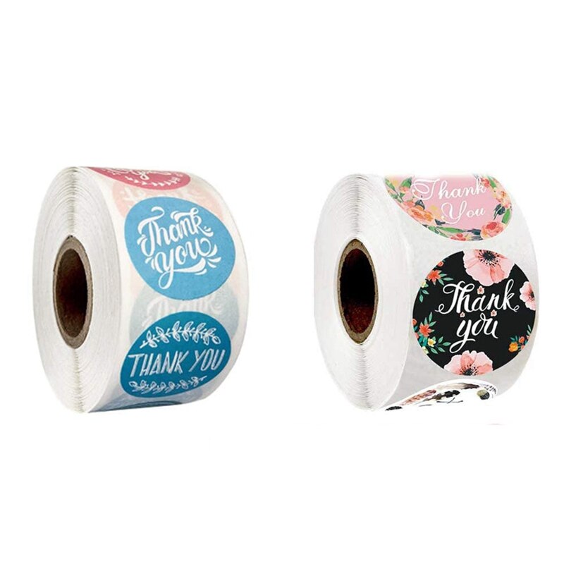 -2rollen/einstellen 1 Zoll Danke Aufkleber Rolle Versorgung für Geschäft Danke Etiketten für Umschläge Taschen: Ursprünglich Titel