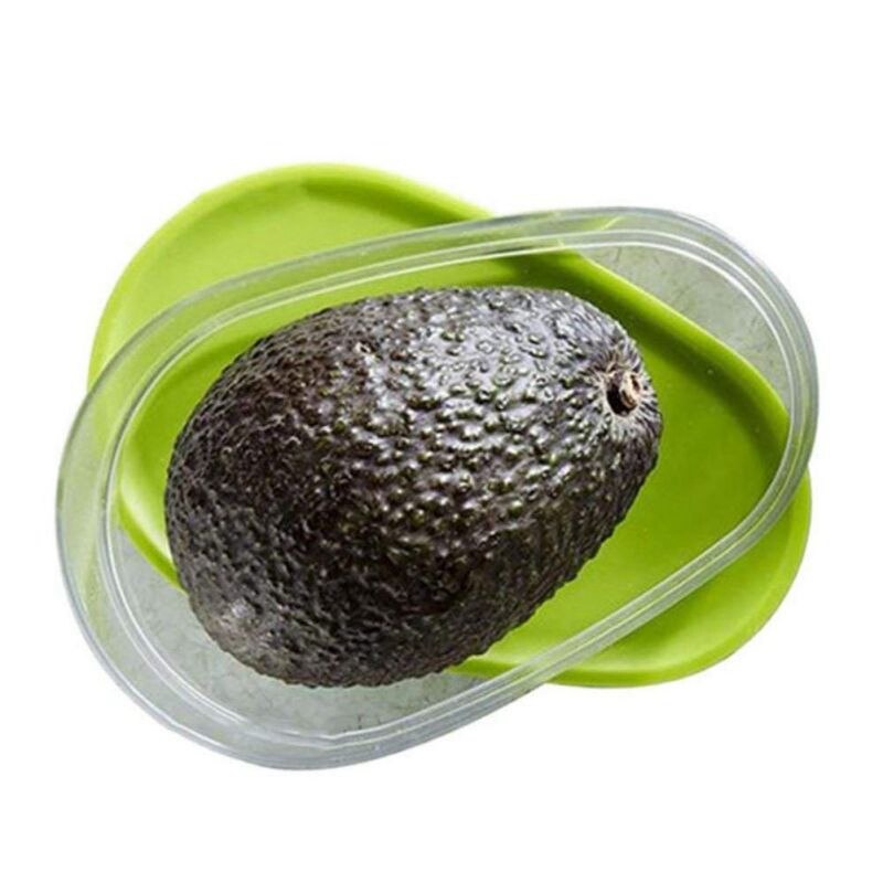 Mini frukt- og grønnsaksboks for avokado-avokado-oppbevaring i plast oppbevar friskt tilbehør til kjøkkenfrukt