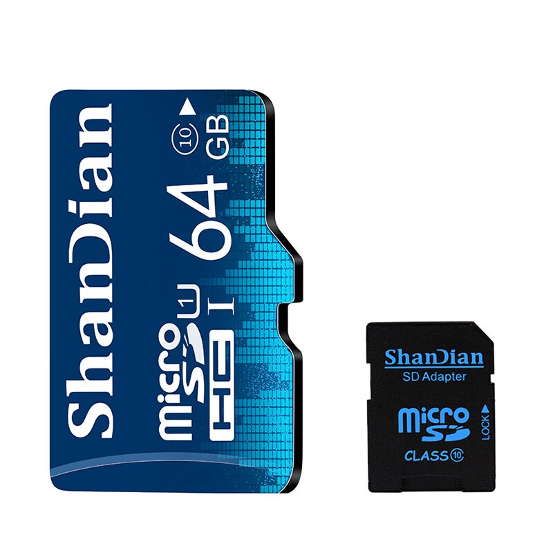 SHANDIAN Smart SD Card 32GB 16GB Memory Card 8GB 4GB Real Capacity Smartsd Class 6 Smartsd TF Card High Speed For Phone Camera: 64GB