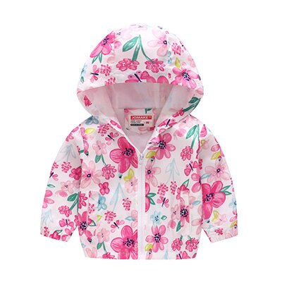 Leuke Bloem Lente Kinderen Jas Herfst Kinderen Jas Jongens Bovenkleding Jassen Actieve Jongen Windjack Baby Kleding Kleding: pink / 5T