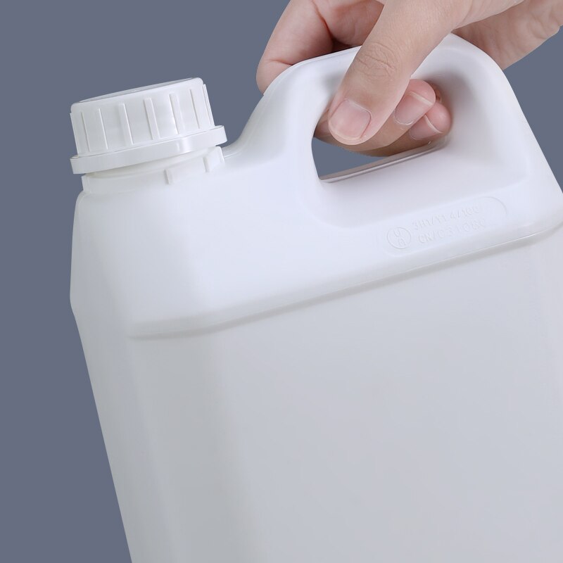 1 gallon empty plastic barrel Acid Alkali resistance container for chemical liquid portable 4L fluorinated bottle 2PCS/lot