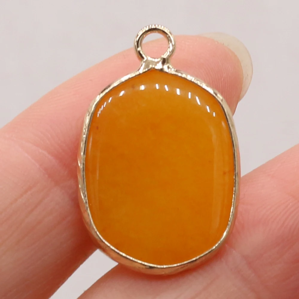 Natuurlijke halfedelstenen zwarte onyx ovale boetiek hanger maken DIY mode charme ketting sieraden cadeau: Goud-kleur
