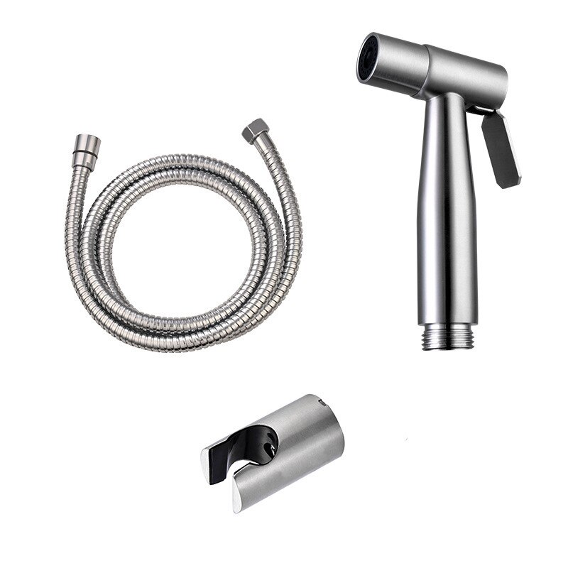 304 handdouches van roestvrij staal, driehoekig toiletventiel, sproeipistool, bidet, sanitair, accessoires, anale douche: D