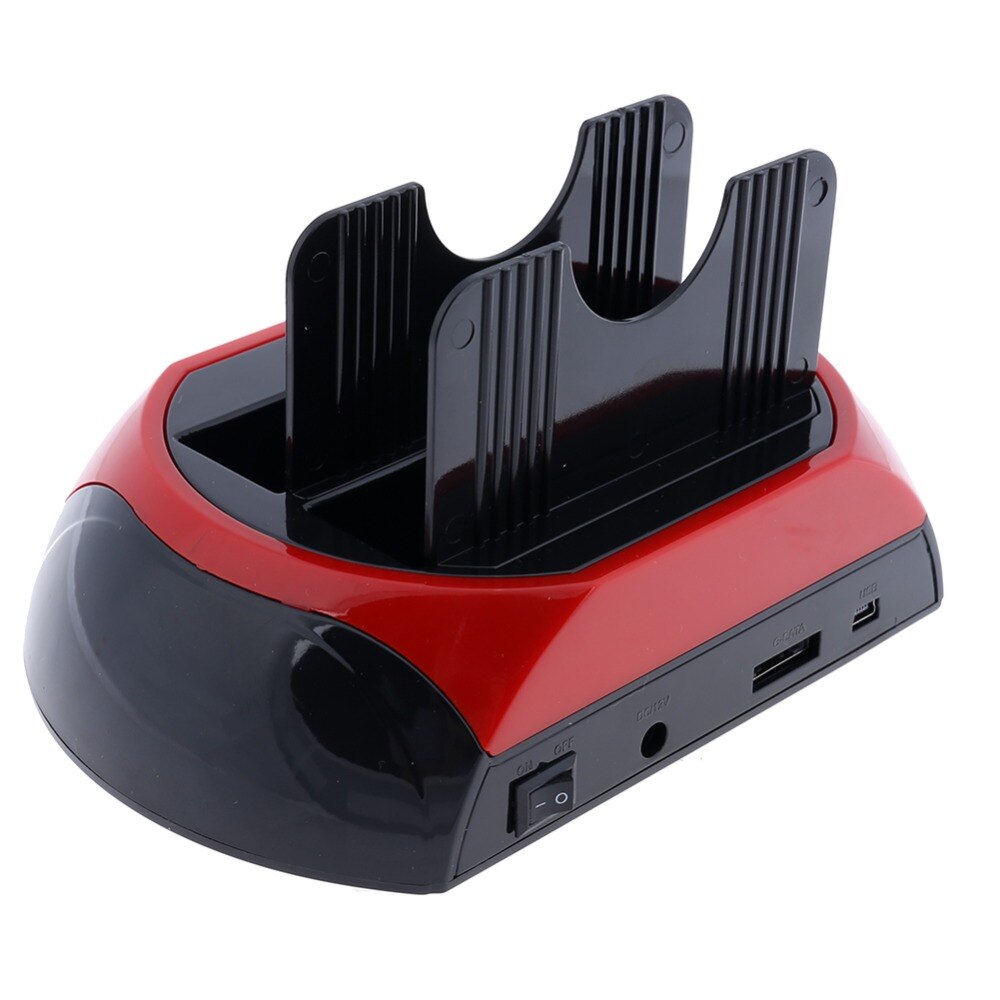 External Dual Port HDD Docking Station Hub with USB Port Memory Card Slot IDE SATA Data Reader XD/TF/CF/MD/Micro SD Cardreader