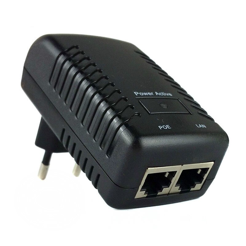 Cctv Security Surveillance Poe Voeding 48V 0.5A 24W Poe Stekker Poe Injector Ethernet Adapter Ip Camera telefoon Us Eu Plug