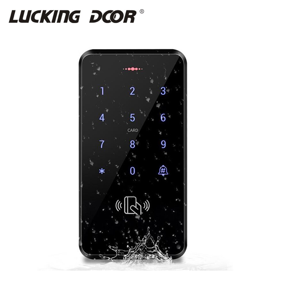 IP67 Waterproof Access Control Keypad Outdoor RFID Access Controller Touch Door Opener System Mobile NFC Card 125KHz Key Cards