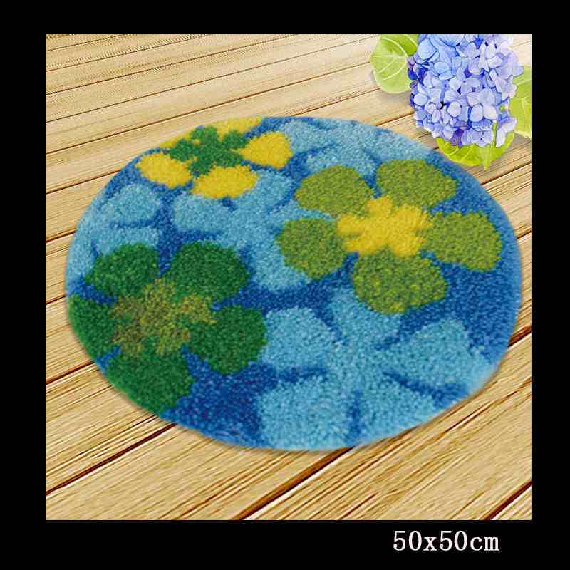 DIY juego de aguja de lengüeta cojín de alfombra tapiz bordado hágalo usted mismo pestillo gancho Smyrna botón cojín animales equipo de colchoneta de costura: Transparent