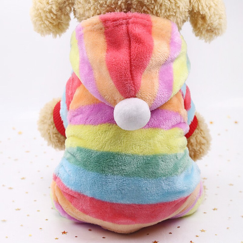 ¡Abrígate Con Estilo! Pijama De Lana Para Perros: Mono Con Capucha, Suave Y Cálido. Ideal Para Razas Pequeñas.