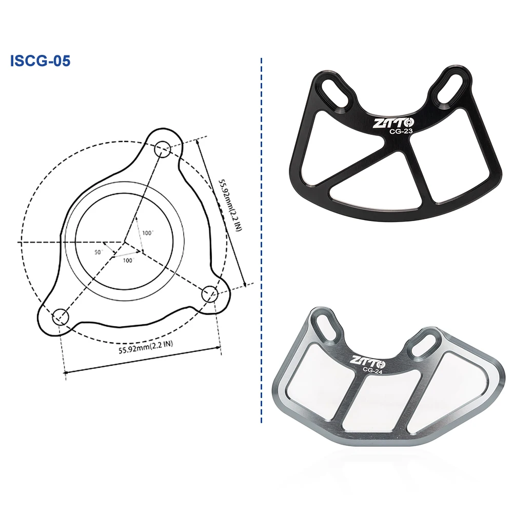 ZTTO MTB Bike ISCG05 Metal Chainring Guard Bicycle Crank Chain Ring Protector Crankset Bash Plate XC AM Single Ring Impact
