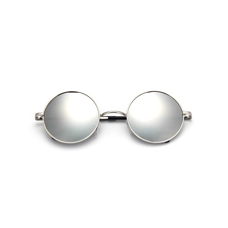Zeontaat cirkel steampunk zonnebril dames merk heren rond zwart montuur zwarte lens zonnebril heren gafas de sol: C5