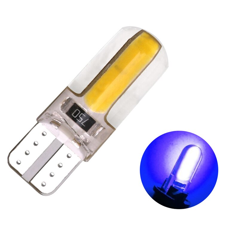 1PCS T10 Super Bright Silica Gel COB LED Bulbs Silicone Shell Auto Wedge Parking Lights Turn Side Lamps Signal Lights Car lights