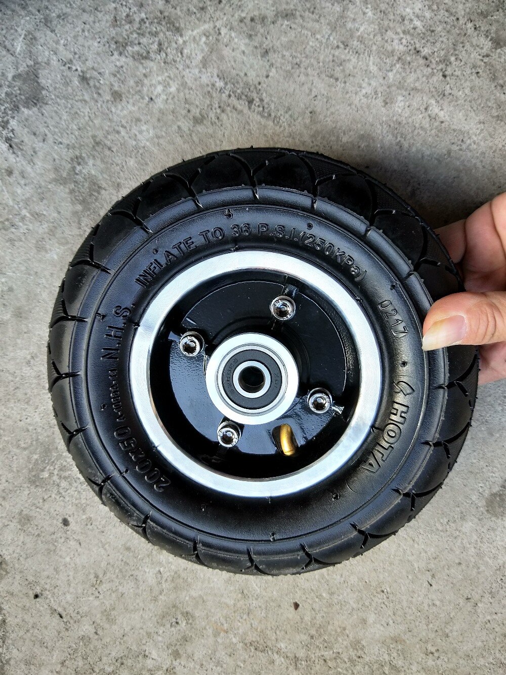 200x50 Tyre Inflation Electric Vehicle Aluminium Alloy Wheel Pneumatic Tire FOR Electric Scooter Tyre Wheel Hub 8" Scooter