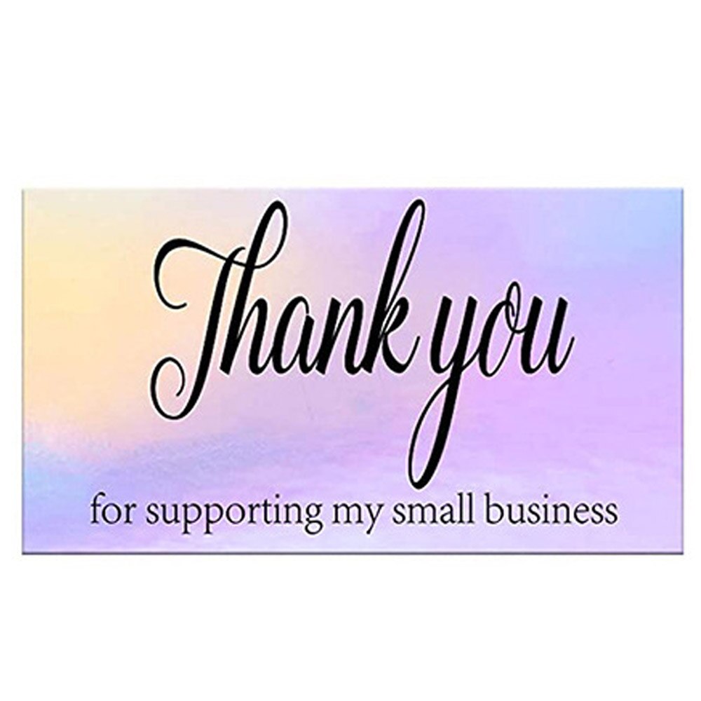 Thank You for Your Order Business Cards Shopping Purchase Thanks Greeting Cards Appreciation Card for Small Business 5*9cm