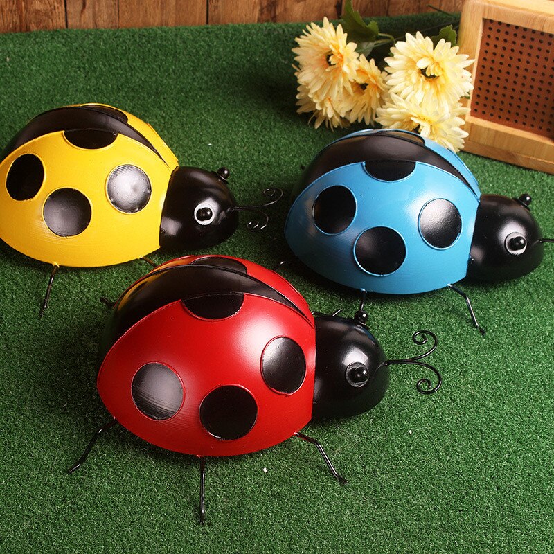 Garden Home Decor Water Rust Resistant Backyard Beetle Decoration Crafts 1pcs Metal Beetle Animal For Garden Art Outdoor