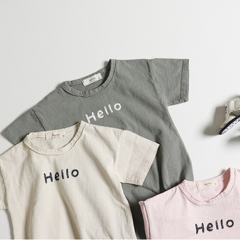Zomerse koreaanse baby bodysuits met letterprint voor jongens en meisjes, jumpsuits en schattige babykleding