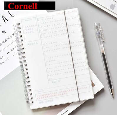 2020 2021 espiral a5 caderno planejador diário semanal mensal papel kraft organizador agenda escola escritório agenda papelaria presentes: Cornell