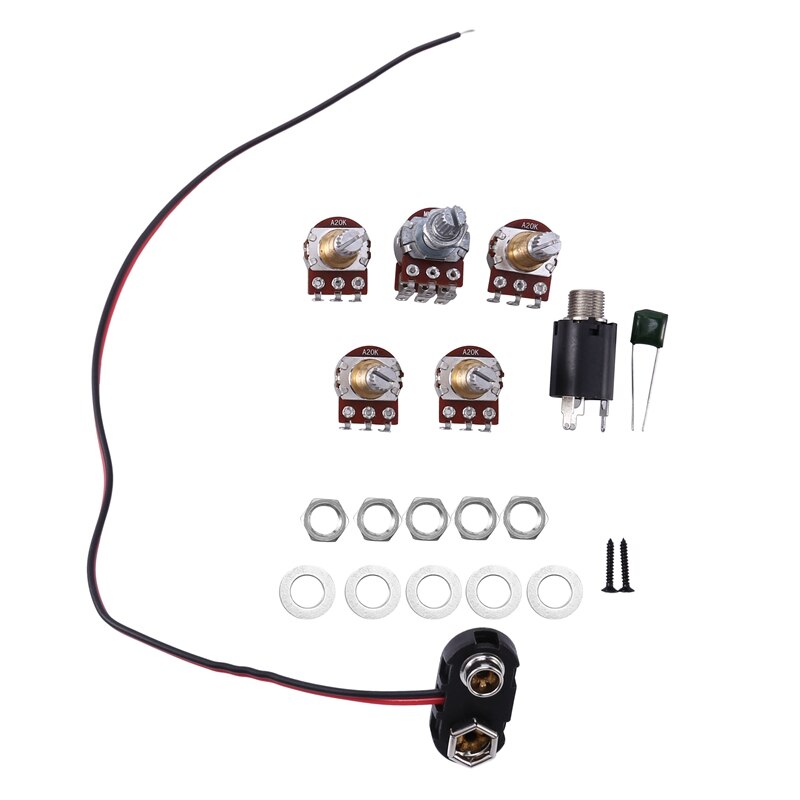 EQ-B14T guitare électrique micros de basse ramassage actif Humbucker guitare électrique harnais de basse bricolage ensemble accessoires d'instruments