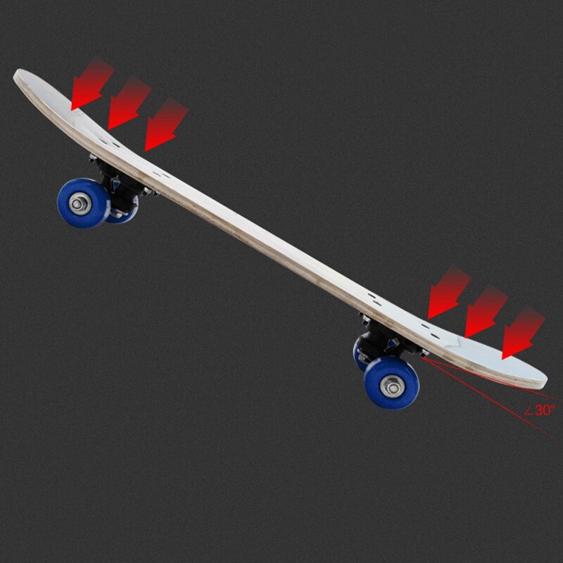 Four-Wheeled Skateboard Double Rocker Highway Brush Street Board Wooden Board Adult Skateboard Scooter