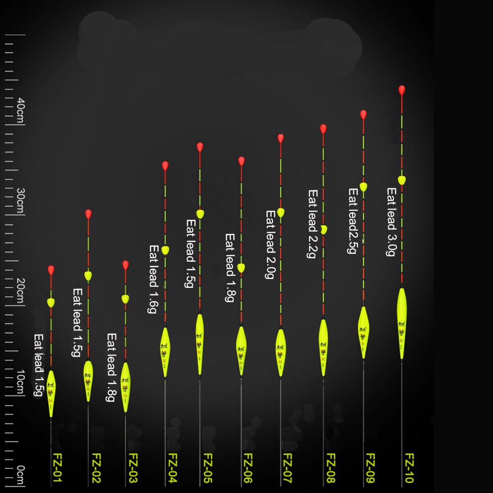 1PC Composite Nano Plastic Fishing Float Eye-catching Bead Floating Slidding Ball Tail Floater Bobber For Outdoor Fishing Tackle