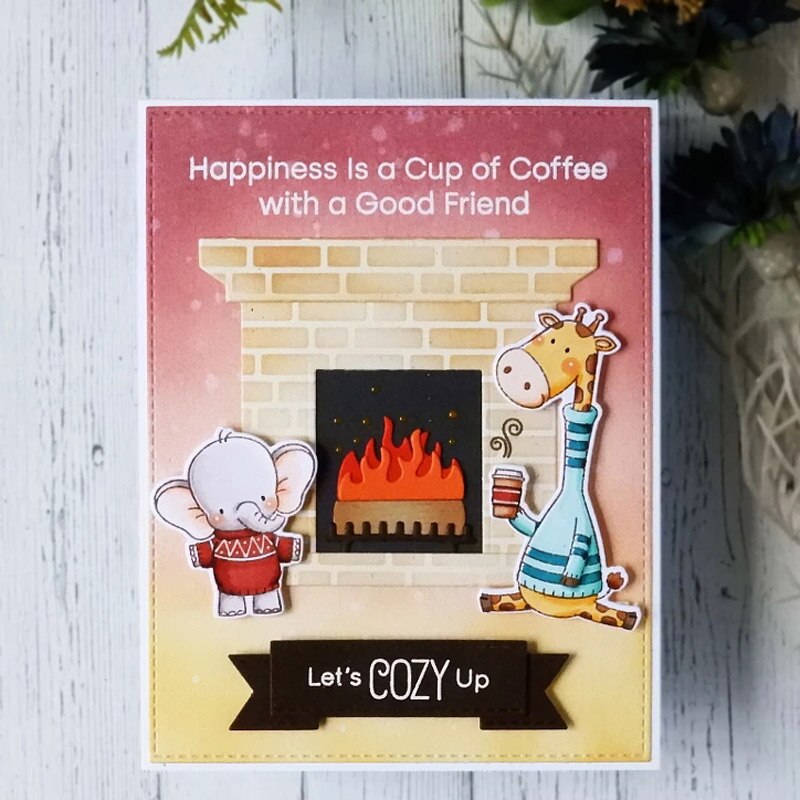 You Are My Sunshine Mixed Animals Flowers Leaves Clear Stamps DIY Scrapbooking Making Template 07