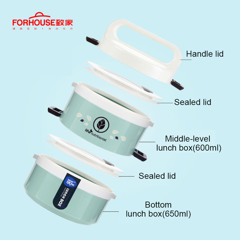 1-5 Layer Lunch Box Microwavable Bento Box Leak-Proof Portable Food Container Storage Box for Kids Large Size