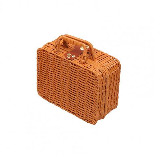 Vietnam Traditioneller gewebter Ernte korb, großer Rattan korb mit Griff für Pic