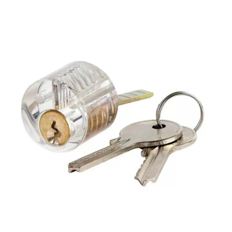 Locksmith Transparent Locks Pick Visible Cutaway Mini Practice View Padlock Hasps Training Skill For Furniture Hardware: D