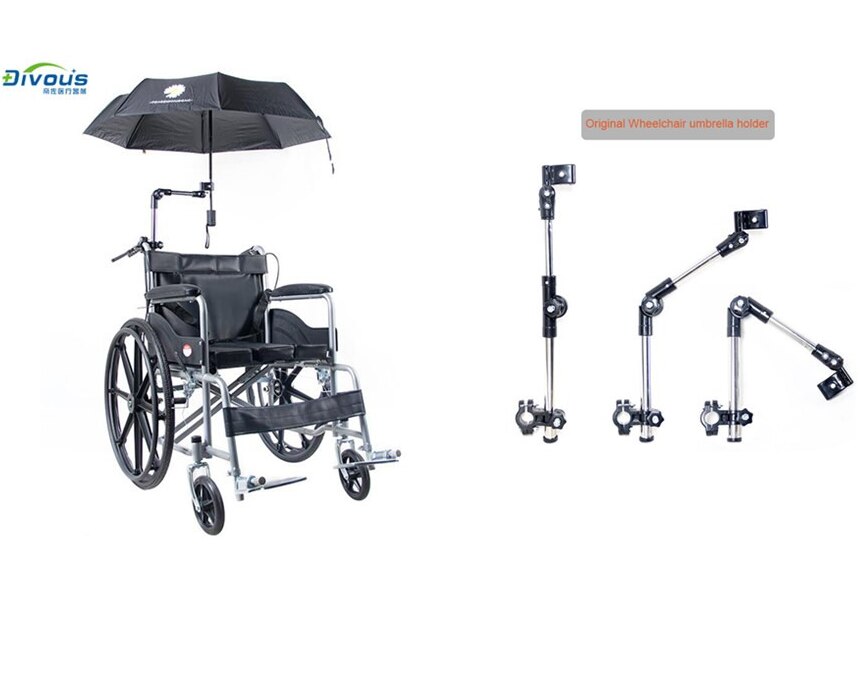 Wheelchair Stroller Bicycle Umbrella Attachment Ha... Grandado