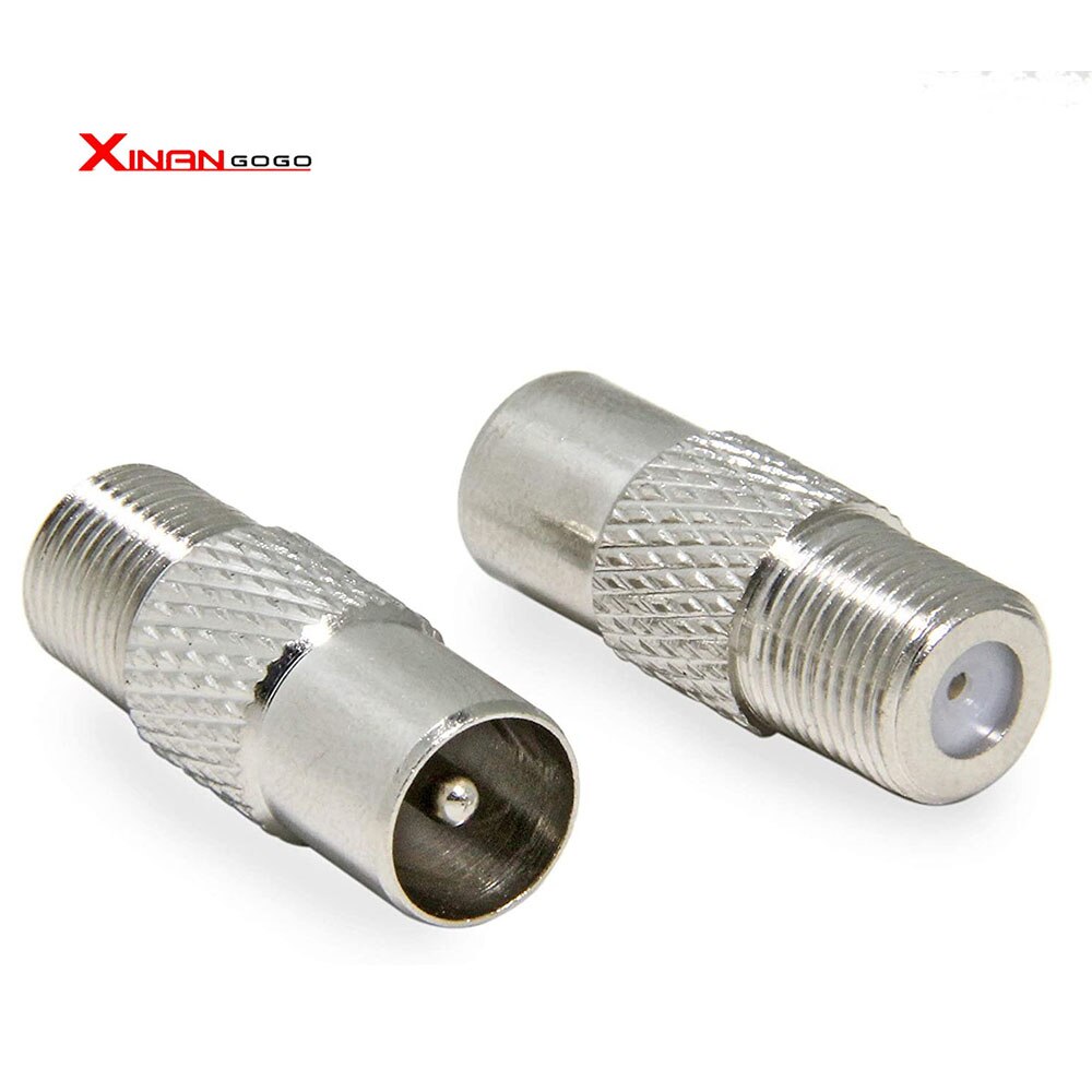 Connecteur coaxial d'antenne TV femelle vers RF mâle, prise rapide STB, soleil de chute, 2 pièces, 5 pièces, 10 pièces