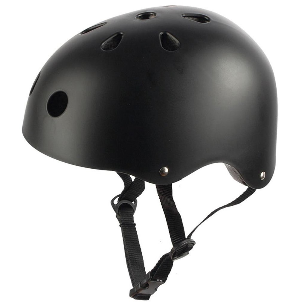 Kinderen Volwassenen Fiets Helm Fietsen Roller Skateboard Helm Hoofd Protectors Lichtgewicht Ademend Fietshelm: Black