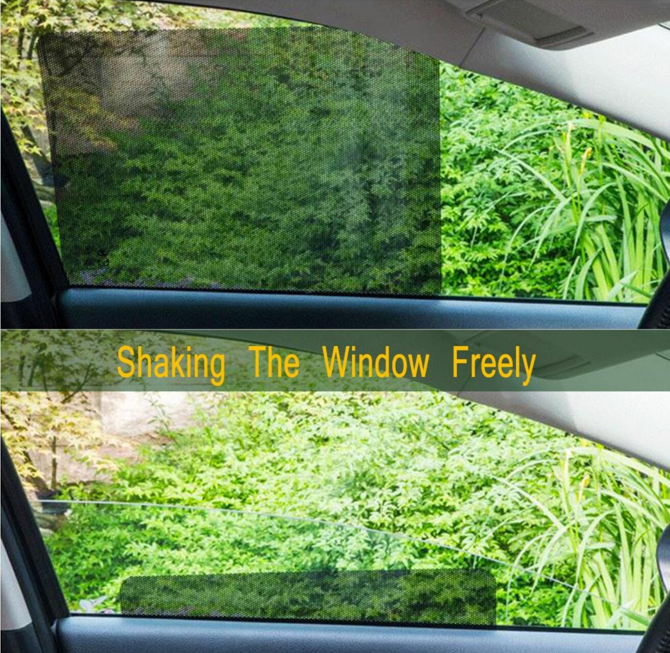2 stuks 42x38cm DIY Auto Zon Shades Film Zon Voor Fiat Punto 500 Stilo Bravo Grande punto Palio Panda Linea Uno