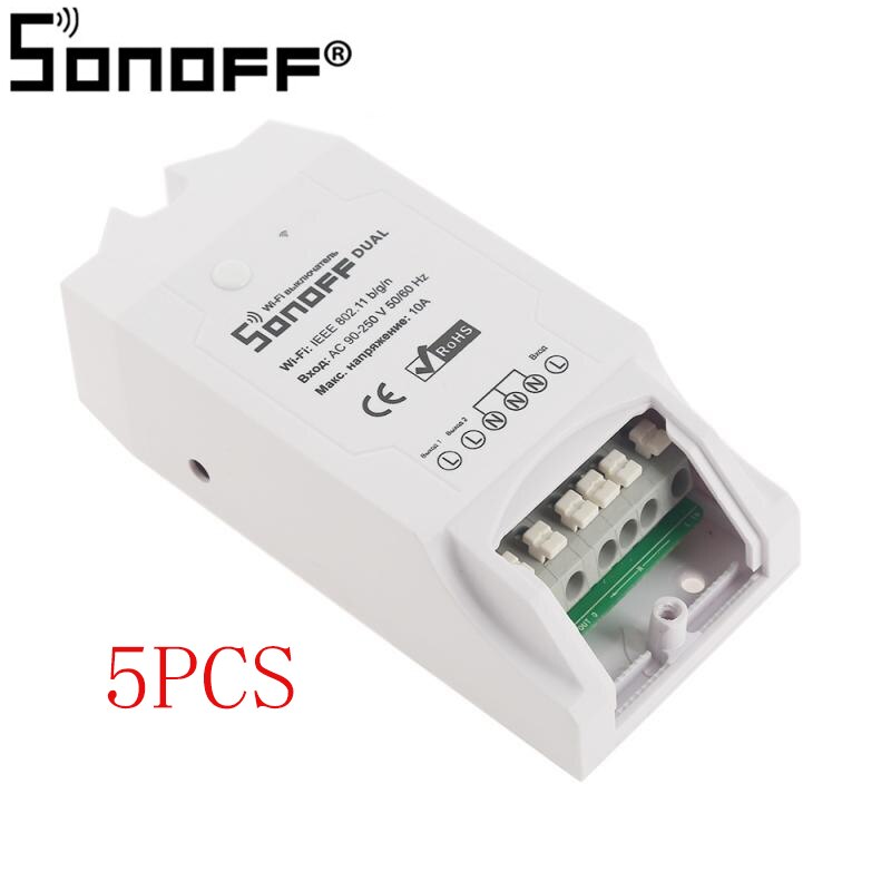 10Pcs Sonoff Dual R2 Wifi Draadloze Smart Home Automation Switch Module Voor Sonoff Dual Itead Duurzaam