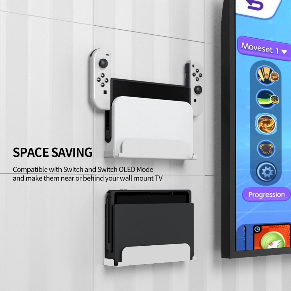 Soporte de pared Universal para Nintendo Switch/Nintendo Switch, consola de juegos OLED, receptor de TV, almacenamiento de montaje en pared