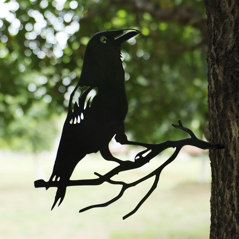 Metalen Vogel Stalen Profiel Achtertuin Art, Vogel Boomtak Art, Geschikt Voor Outdoor Decoratie Van Tuin En Binnenplaats