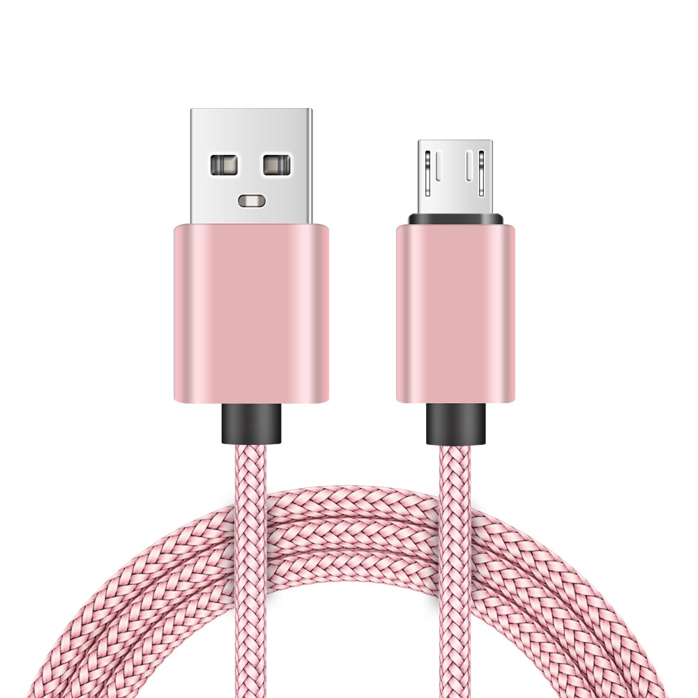 YCDC Micro USB kabel 2A szybka synchronizacja danych kabel ładowania dla Samsung Huawei Xiaomi LG HTC android Microusb kable telefonów komórkowych: Rose Gold / 2 m