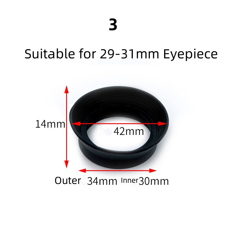 1 Piece 30 32mm Diameter Telescope Eyepiece Rubber Eye Shields Binoculars Eye Guards Microscope Eye Cup Protector 29-33mm: Gold