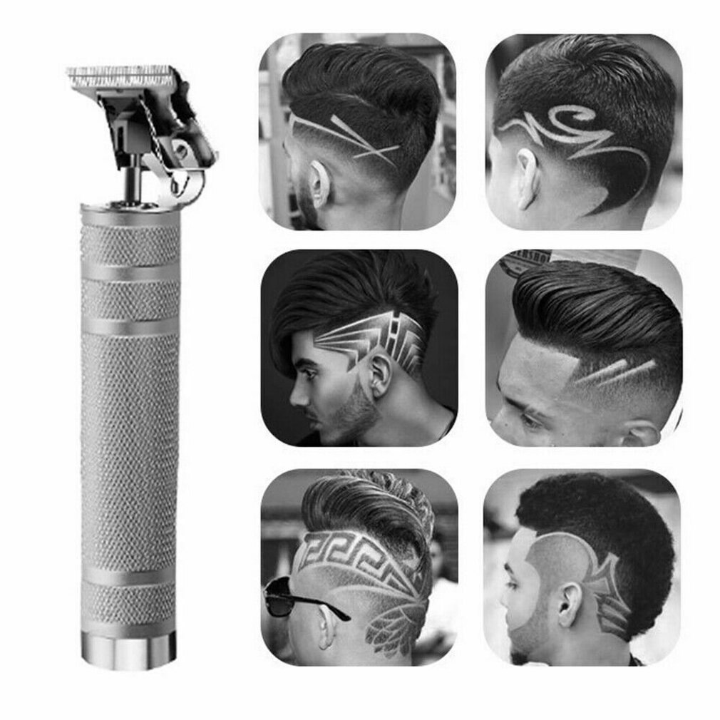 1 set Electric Pro T-outliner Cordless Trimmer Wireless Portable Hair Clipper charging razor hair salon