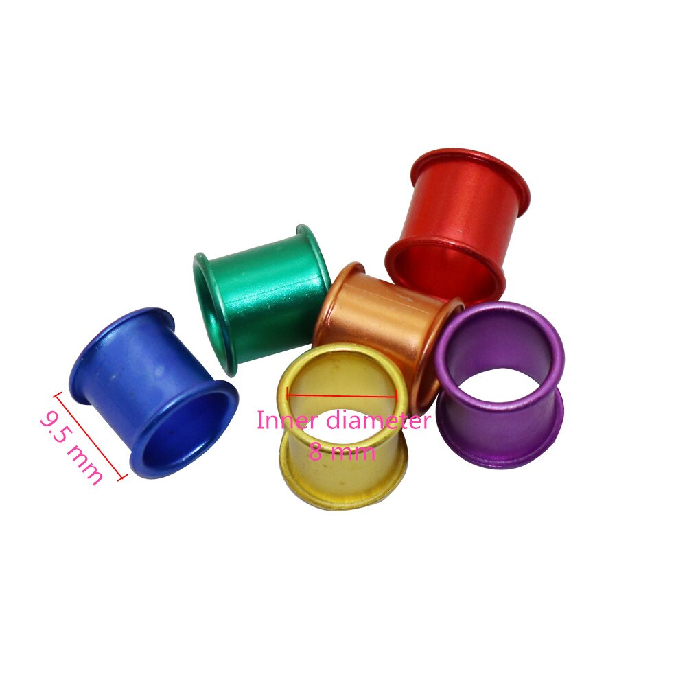 8X9.5Mm Vogel Ring Identificatie Vliegduiven Kleur Ring Vogel Gereedschap Aluminium Duif Voetring Vogel Gereedschap Duif levert