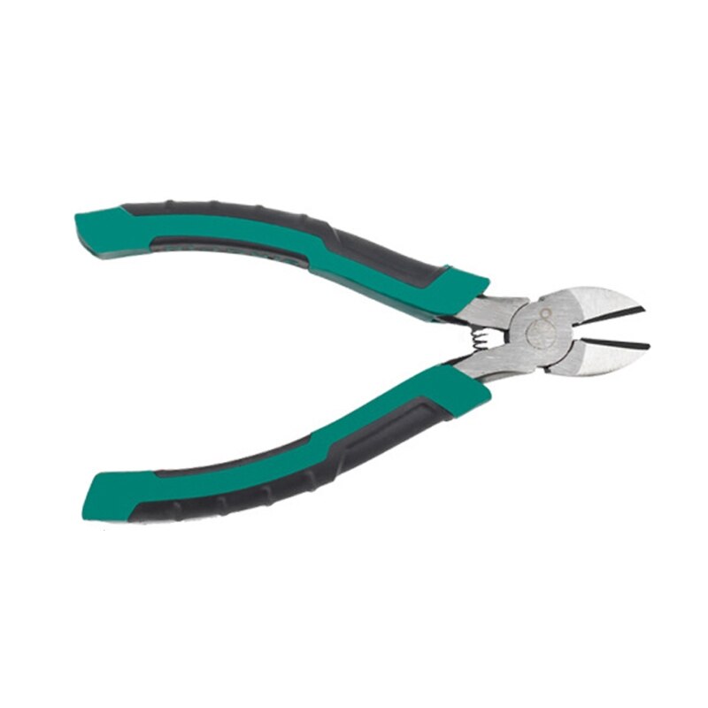 Roestvrij Lange Neus Tangen Wire Cutter Tang CR-V Tang Diagonale Tang Kabel Draad Zijsnijtang Met Antislip comfort: D  6 inch