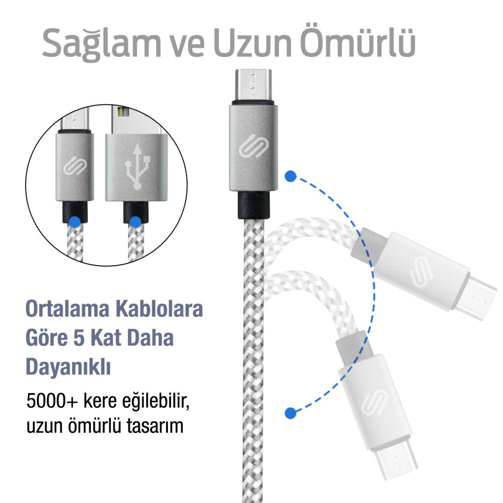 QWERTS Micro USB Fast Charger Cable for Android Xiaomi Huawei Samsung