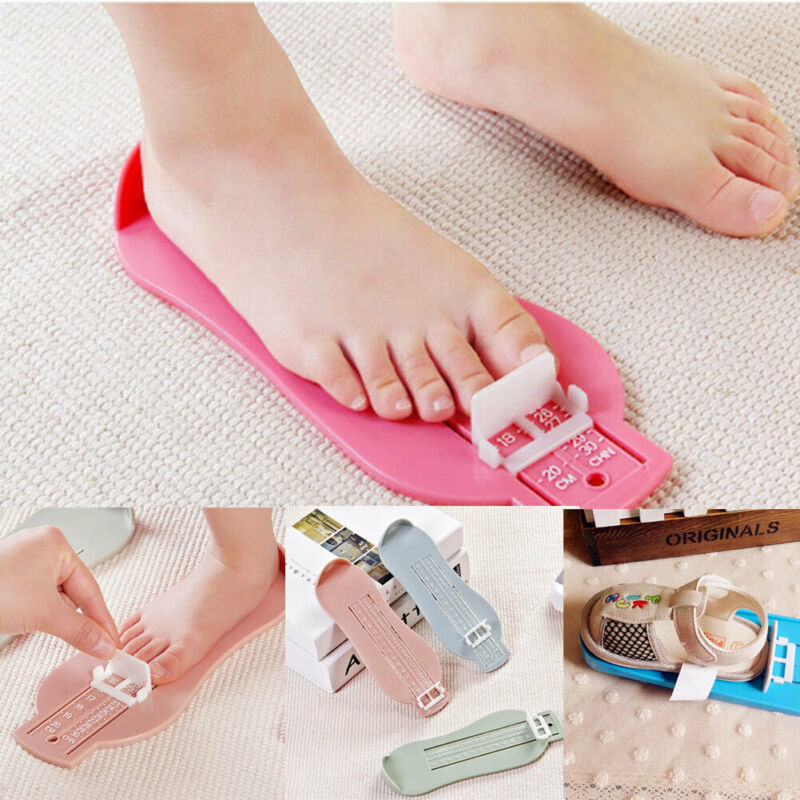 5 Colors Kid Infant Foot Measure Gauge Shoes Size Measuring Ruler Tool Available ABS Baby Car Adjustable Range 0-20cm size