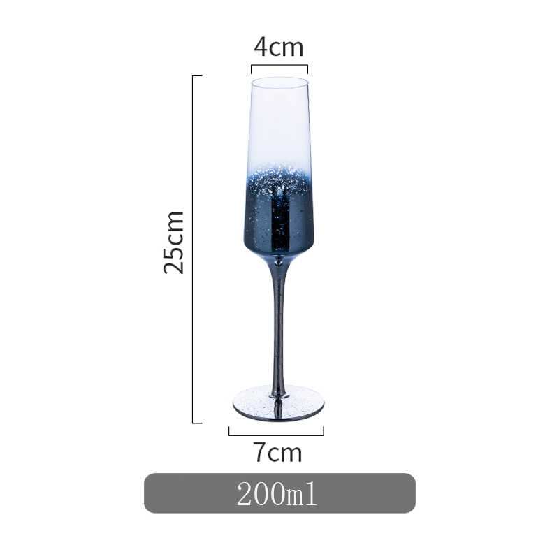 Copa de vino de cielo estrellado con personalidad, copa de champán, Copas de cristal para beber en casa, Copas de cóctel, Bar, Hotel: M08  Blue