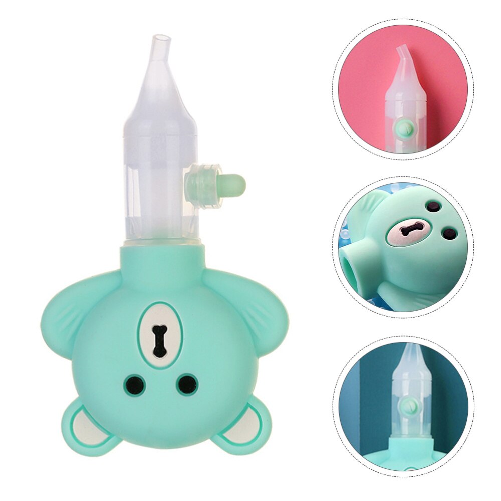 1 Set Baby Neus Aanzuiger Neus Schoonmaak Tool Anti-Terugstroom Neus Sucker Siliconen Nasale Sucker Pomp Type Neus Sucker voor Thuis Infa