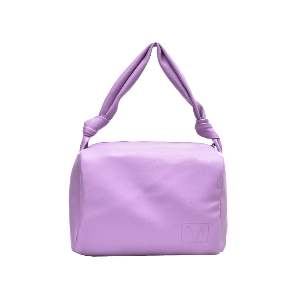 Moda grande capacidade totes sacos de moda feminina bolsa de ombro bolsas bolsa macia pu senhoras bolsas de ombro bolsa feminina: ROXO