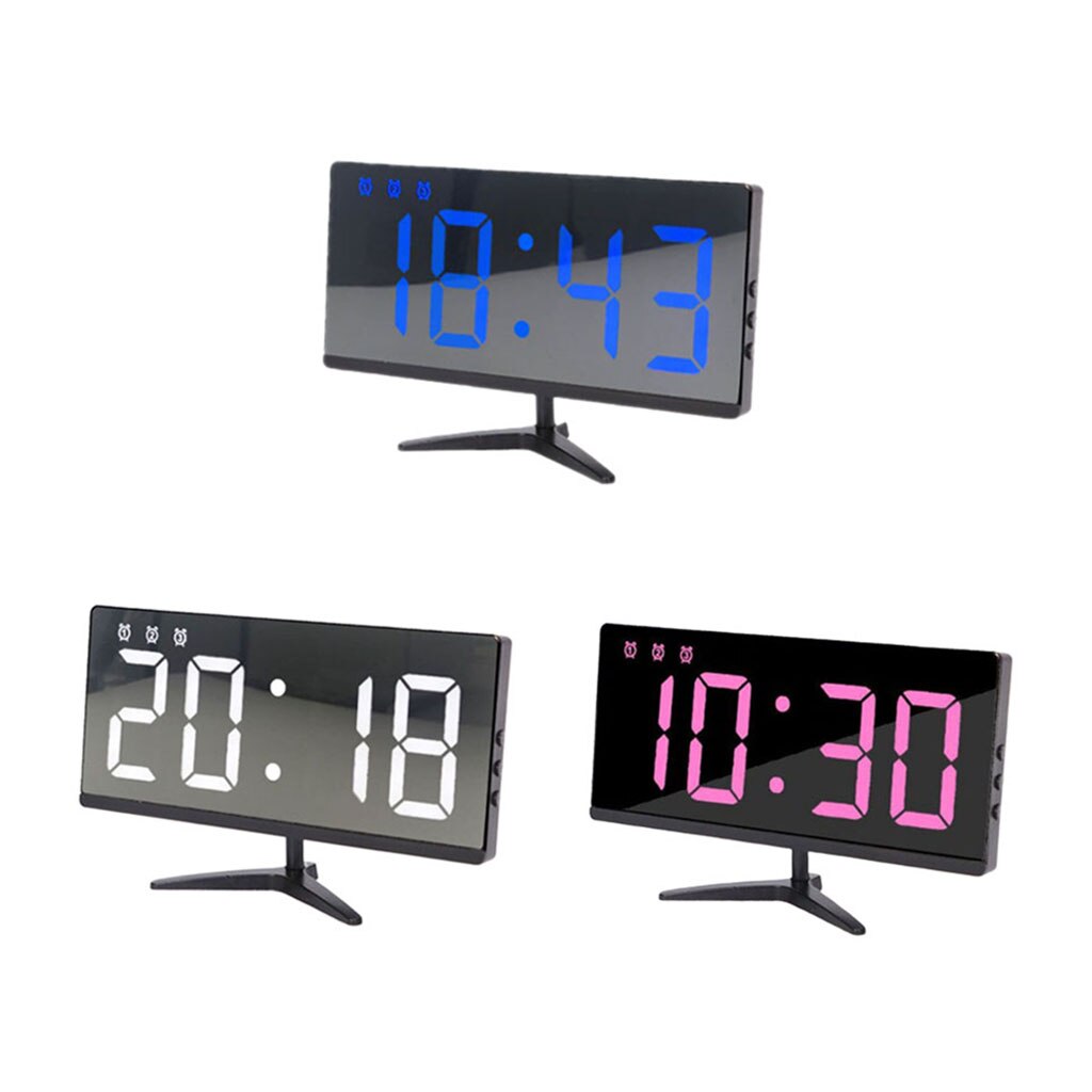 USB Electronic Clock Home Office Bedside/Tabletop Alarm Clock Large Digits