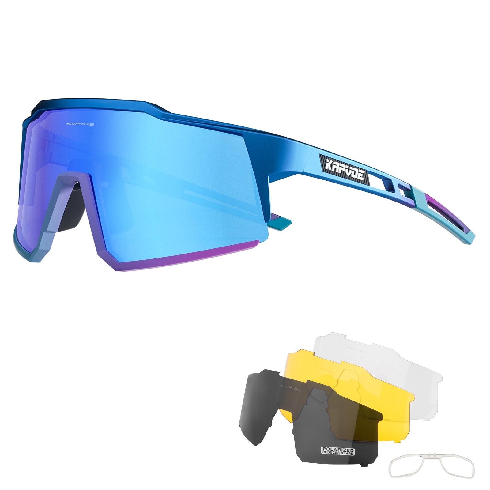 Kapvoe-Lunettes de soleil polarisées ultra légères pour le cyclisme, équipement de protection, VTT, vélo de route, sport, UV400