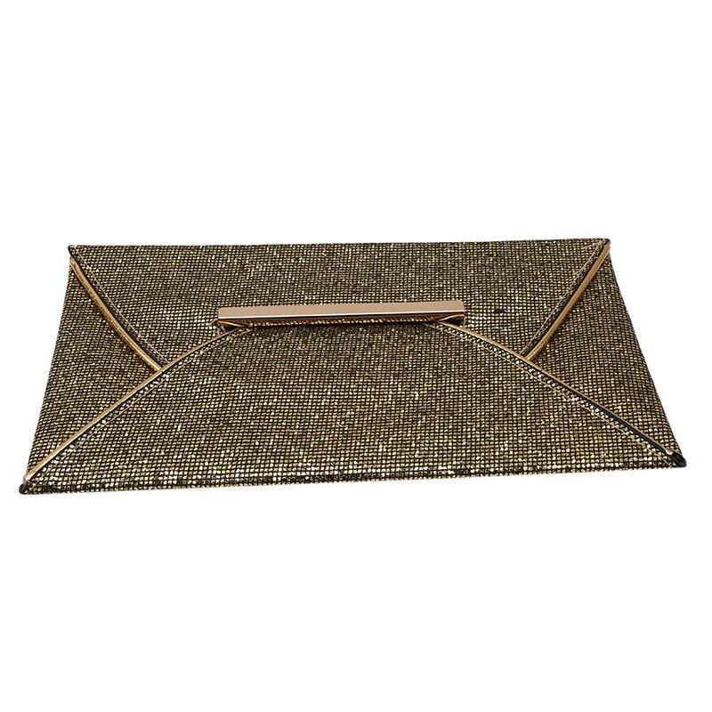 Fahion design feminino glitter lantejoulas bolsa feminina noite festa envelope saco de embreagem estilo socialite carteira bolsas ouro