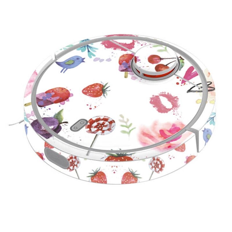 5 stylów szyk Słodki kreskówka naklejki ochronne dla xiaomi robot odkurzacz pyłoszczelne naklejki upiększanie akcesoria L69D: 22