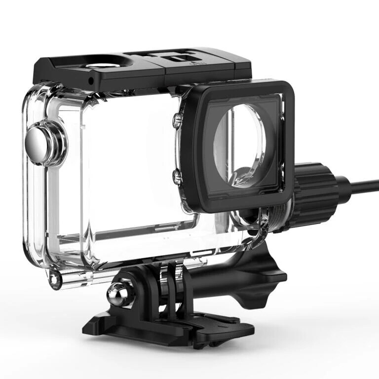 Sjcam sj8 caso à prova dunderwater água subaquática 30m mergulho habitação câmera quadro protetor bolsa de transporte para sjcam sj8 pro sj8 plus sj8 ar sj8 +